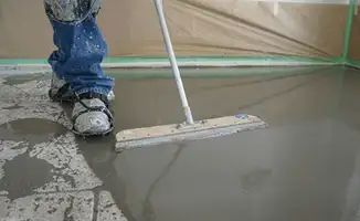 Uneven floor being professionally repaired in Yonkers, NY